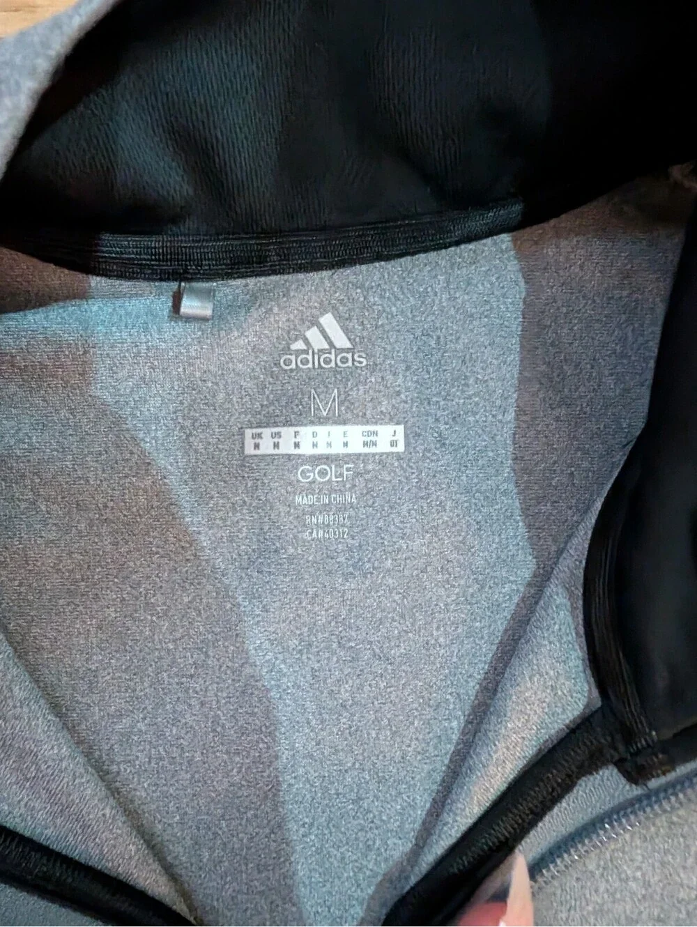 Adidas Golf Men's Sleeveless Full-Zip Vest Medium Gray